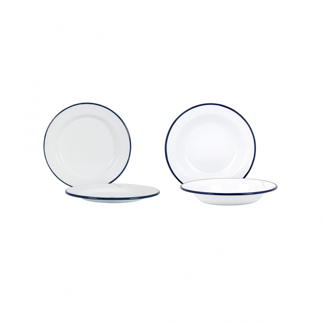 Teller-Set - 8 Teile - Kockums White