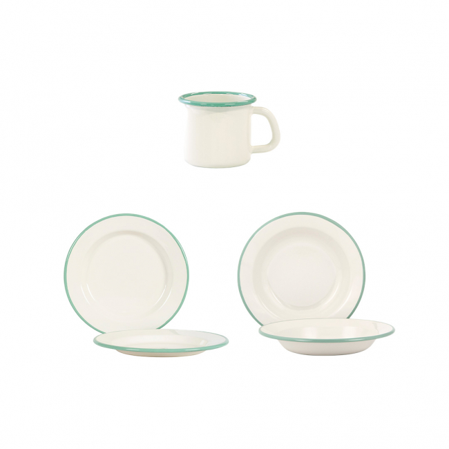 Geschirr-Set - 12 Teile - Cream Lux