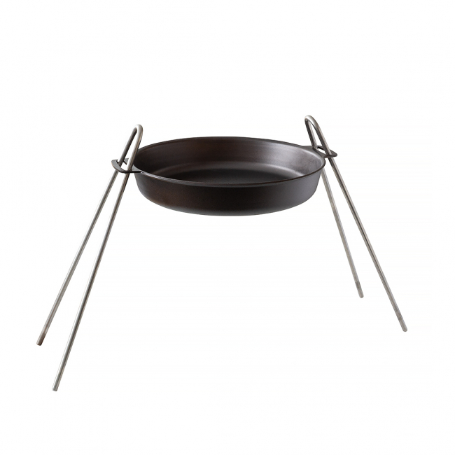 Set mit Servierpfanne 28 cm und Feuerstand