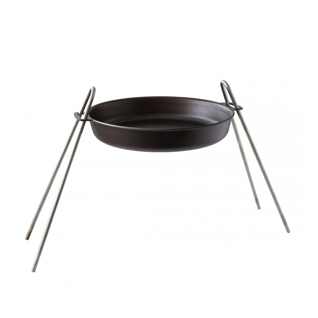 Set mit Servierpfanne 30 cm und Feuerstand