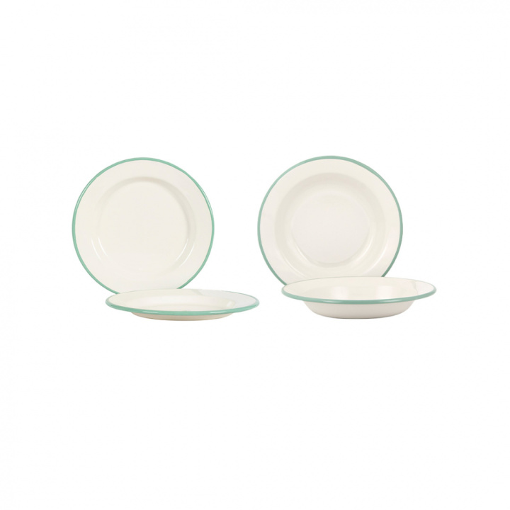 Teller-Set - 8 Teile - Cream Lux in der Gruppe bei Kockums Jernverk AB (SET0004)
