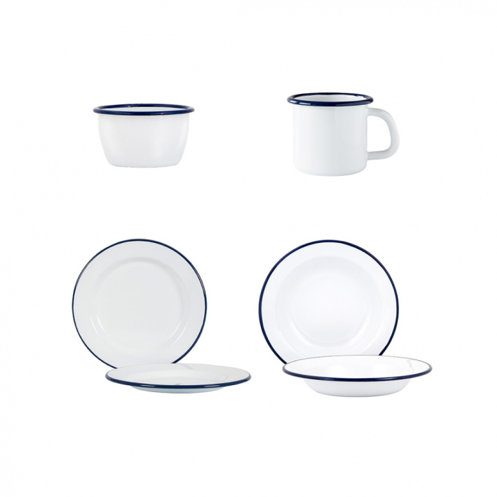 Geschirr-Set - 16 Teile - Kockums White in der Gruppe bei Kockums Jernverk AB (SET0009)