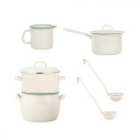 Emaille-Set - Klassiker - Cream Lux