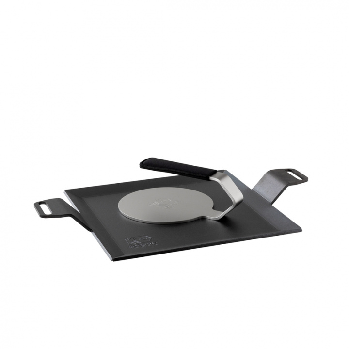 Set mit Grillplatte 40x27 und Burger-Eisen mit Neopren in der Gruppe bei Kockums Jernverk AB (SET0031)