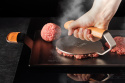 Burger Eisen mit Handschutz aus Leder