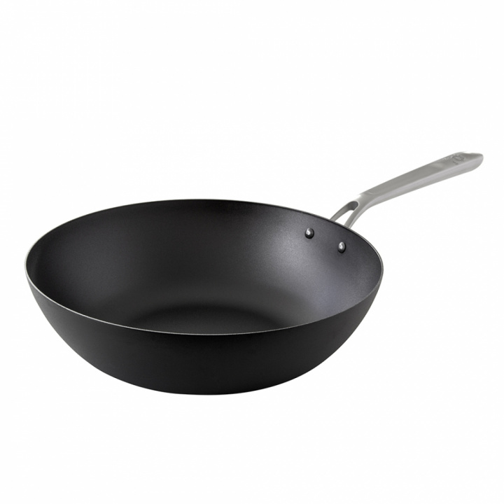 Carbon Steel Stir fry pan 32 cm in der Gruppe Kohlenstoff/Karbonstahl Bratpfannen bei Kockums Jernverk AB (WOK32-080)